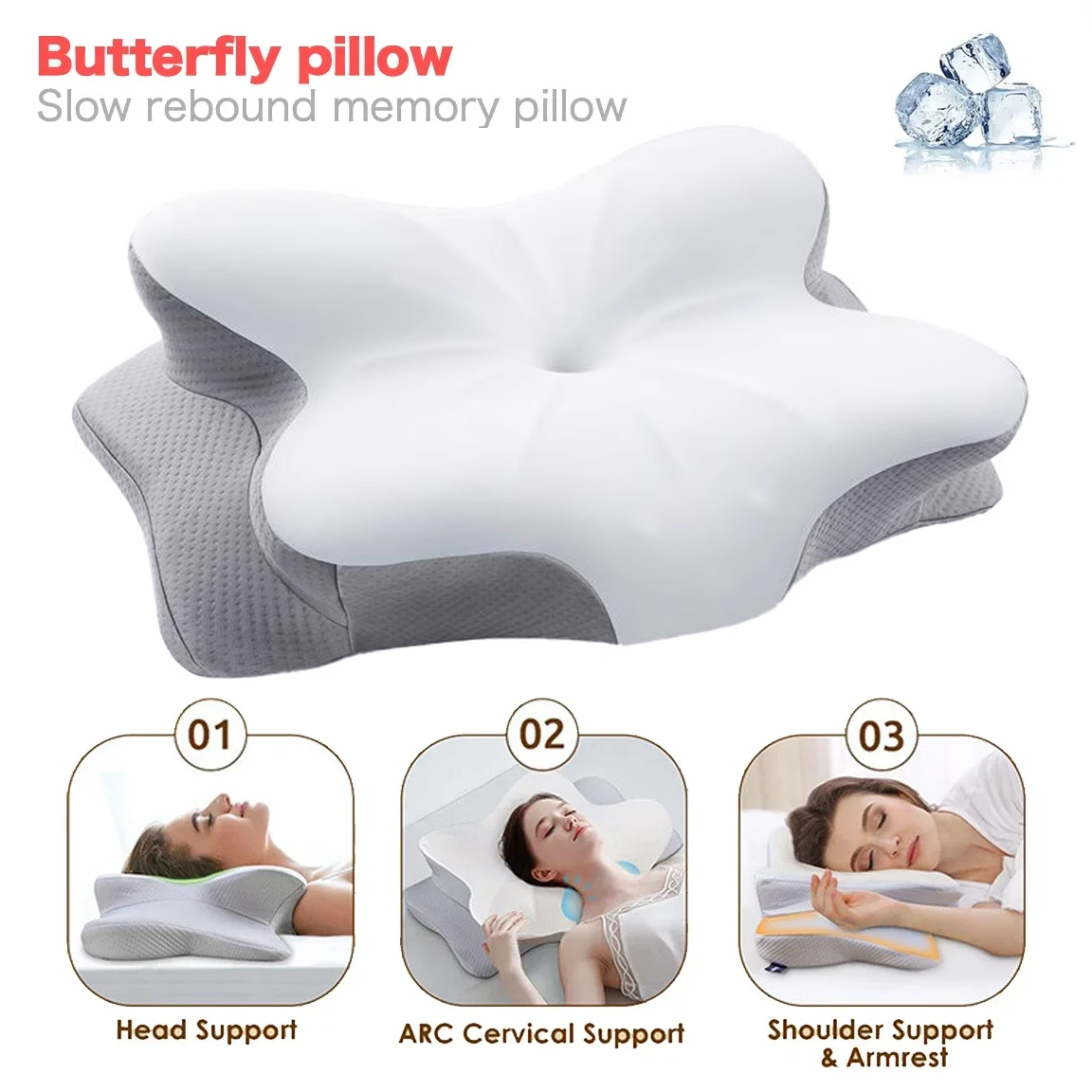 Ergonomic Orthopedic Memory Fo - Memory Foam Orthopedic Pillow Neck Pain 评论和价格