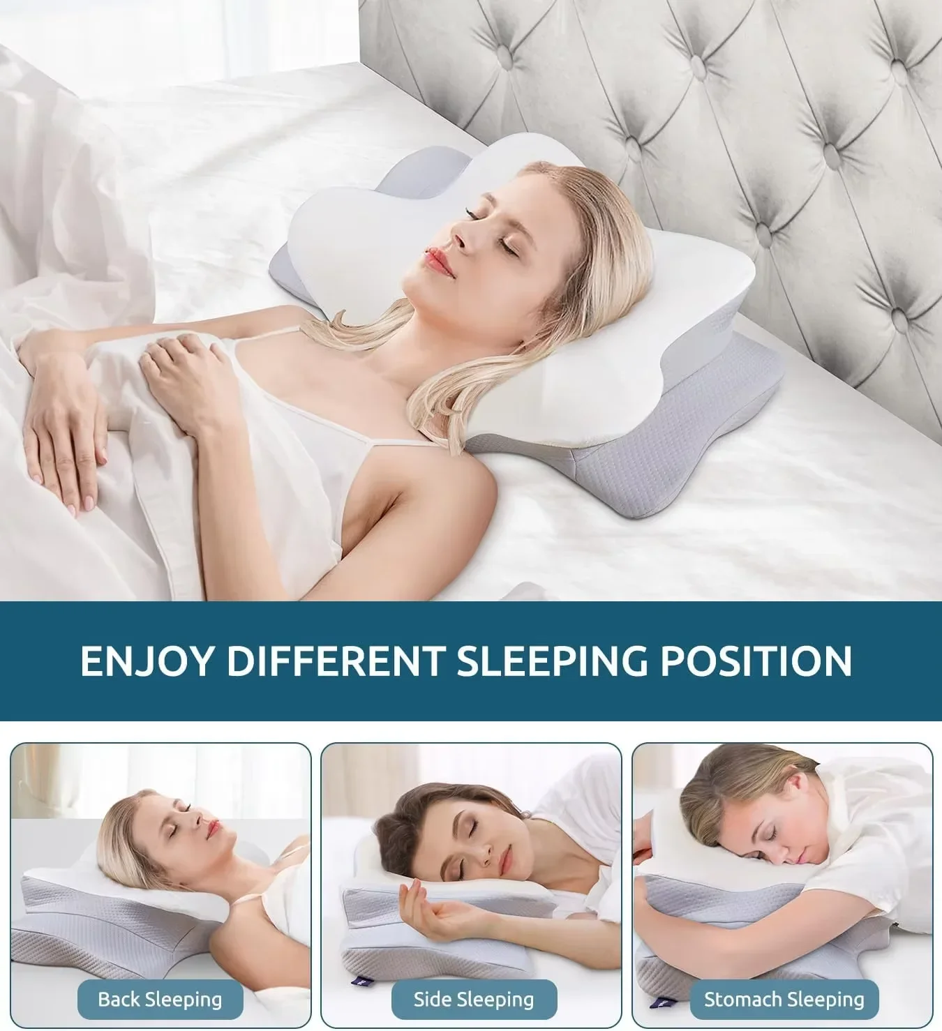 Ergonomic Orthopedic Memory Fo - Memory Foam Orthopedic Pillow Neck Pain 评论和价格