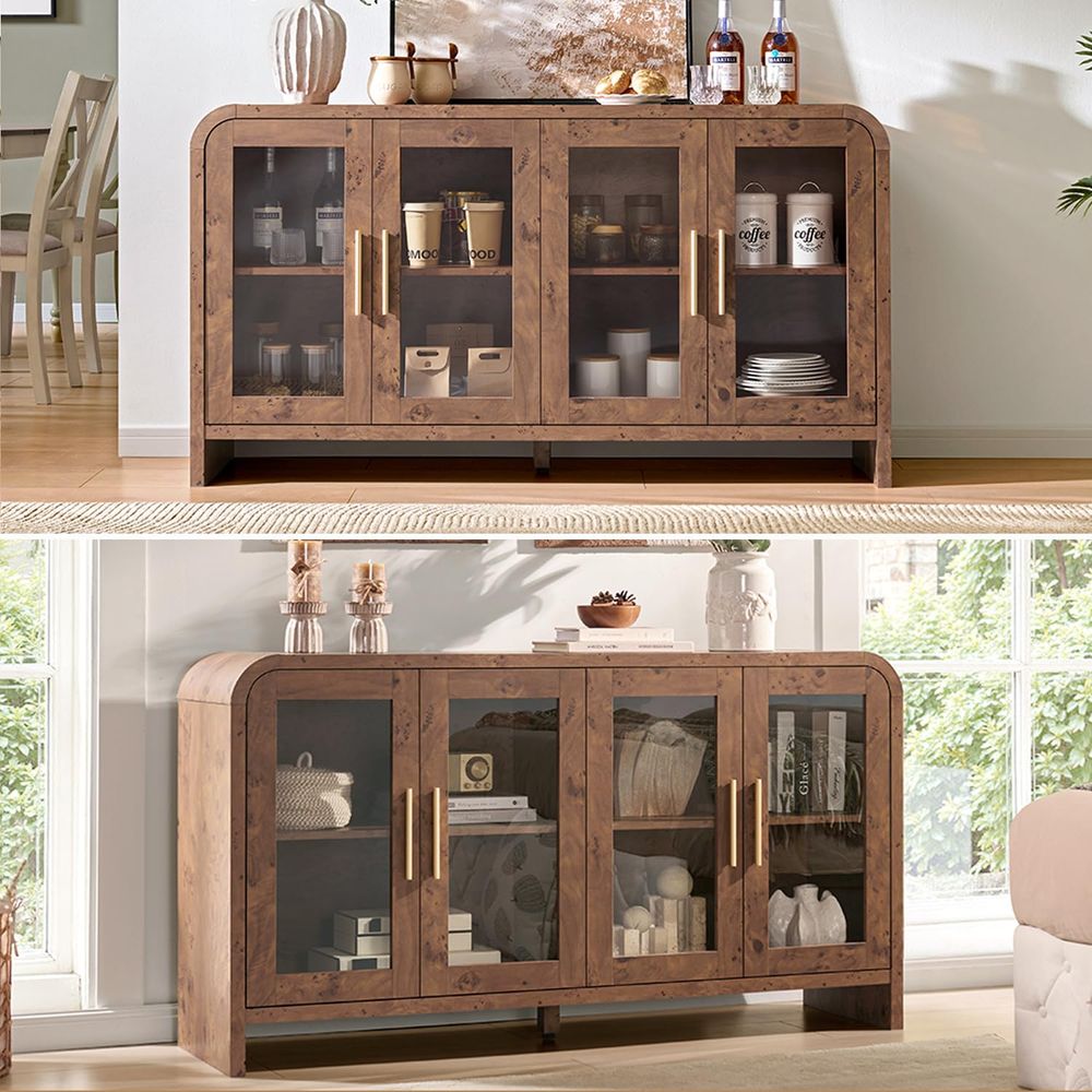 Sideboard Buffet Cabinet with  - Storage & Organization 评论和价格
