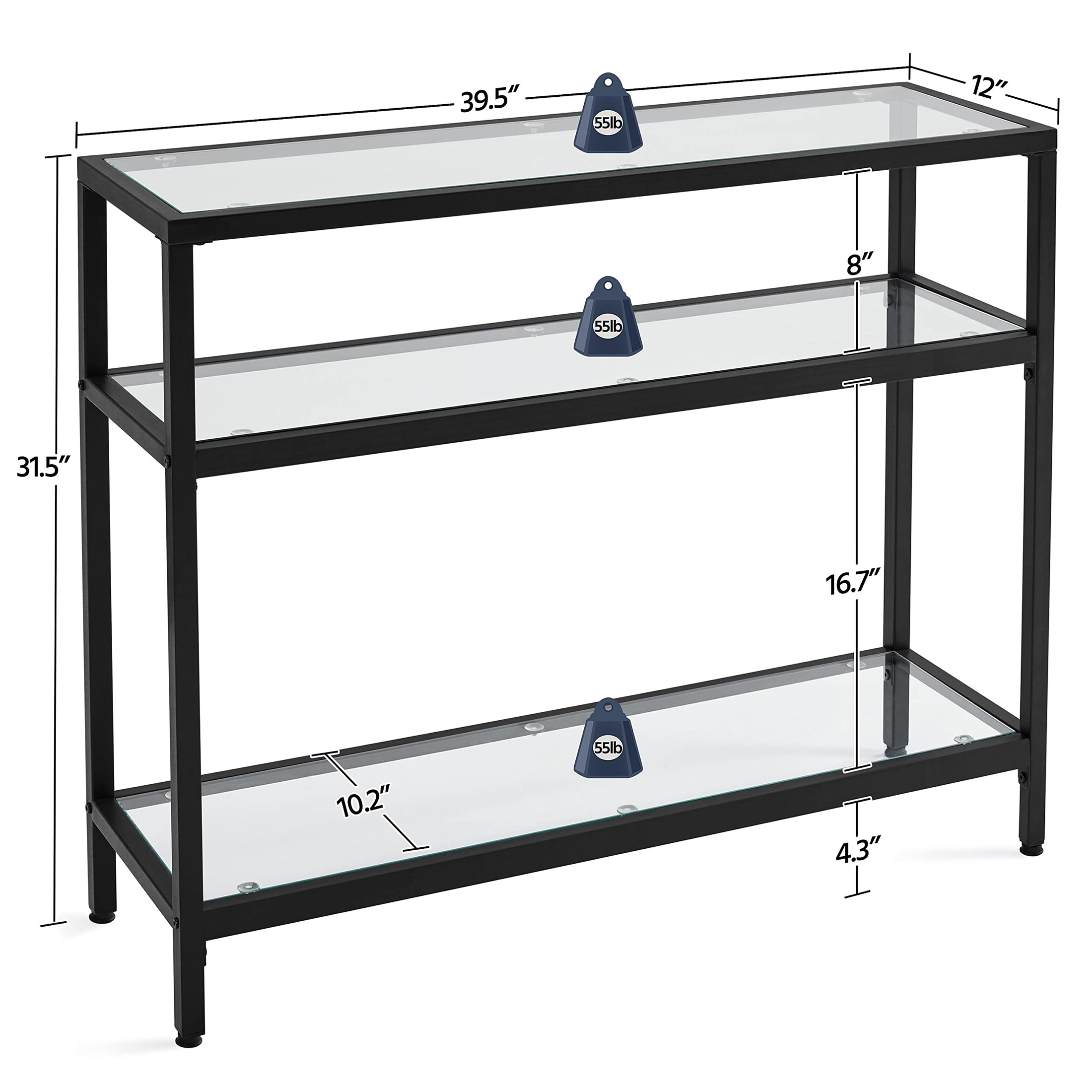 Console Table, Metal Frame and - Storage & Organization 评论和价格