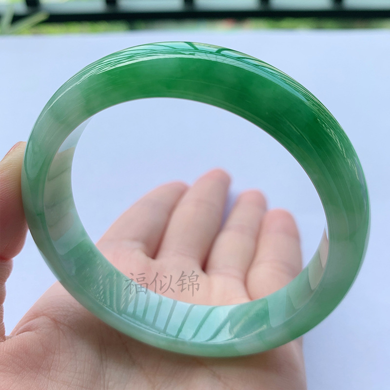 Old Mine Icy Jadeite Bracelet, - Lighting 评论和价格