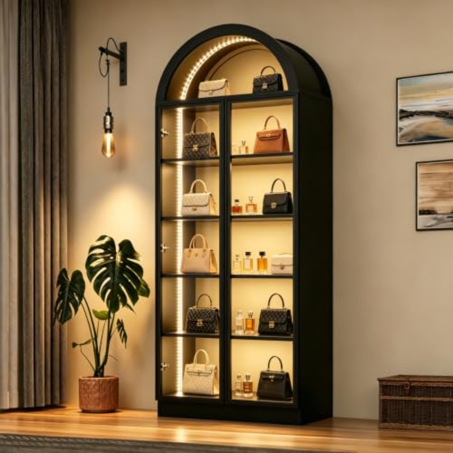 Arch display cabinet for livin - Lighting 评论和价格