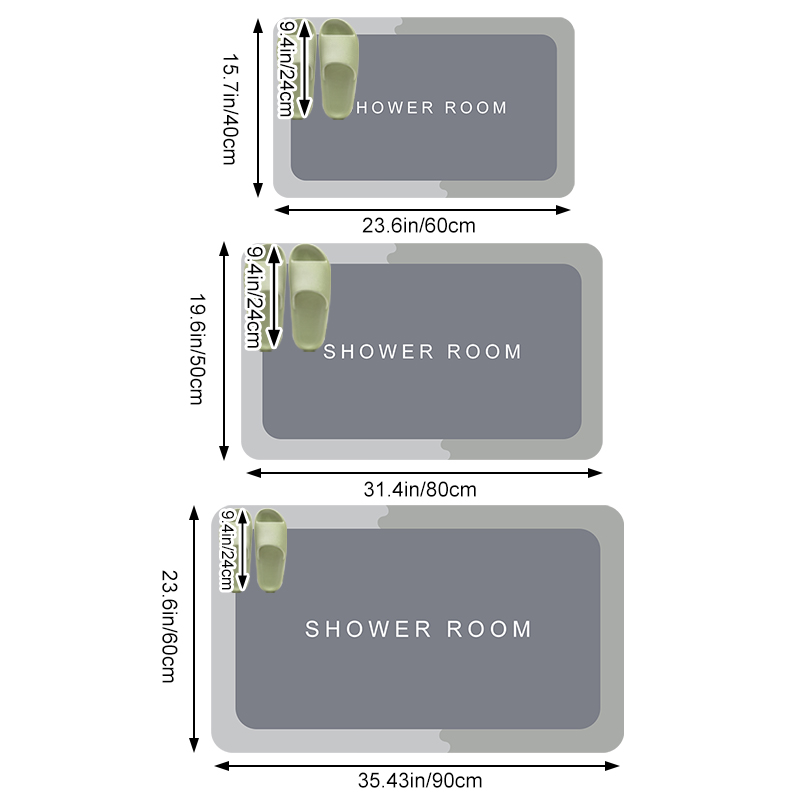 Diatomite Earth Bath Mat Anti  - Quick Dry Diatomite Bath Mat 评论和价格