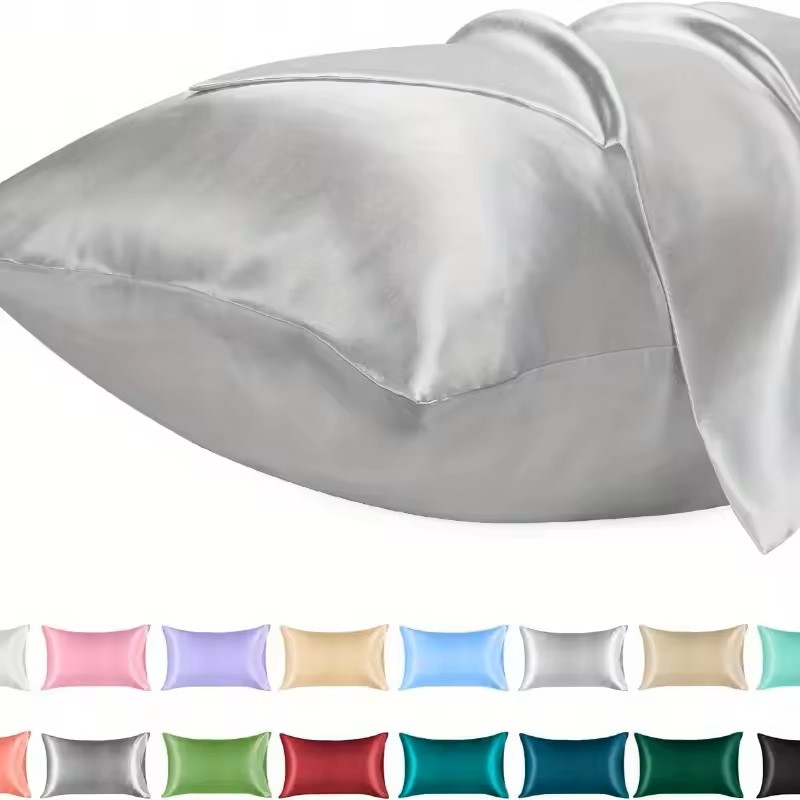1PC Satin Pillowcase for Hair  - Satin Silk Pillowcase Hair Skin 评论和价格
