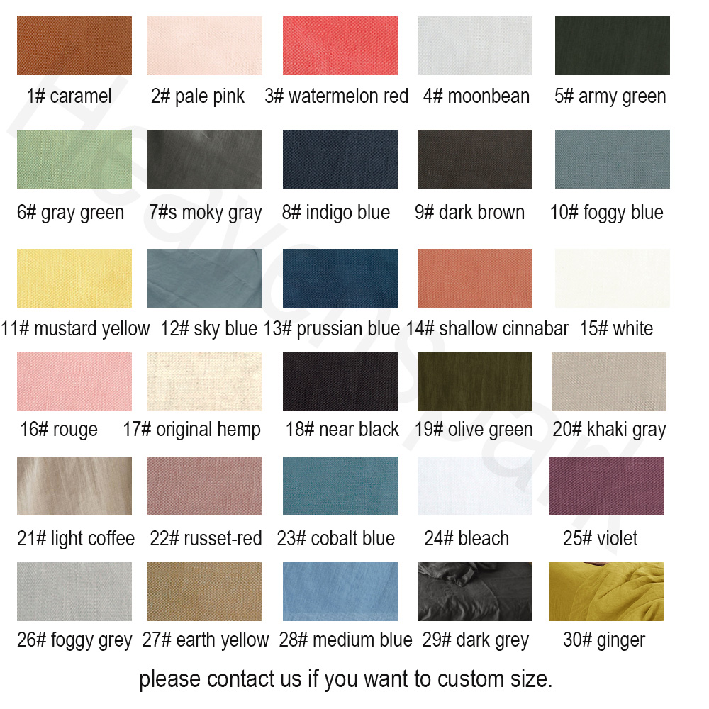Pure Organic Flax Linen Beddin - Duvet Cover Sets With Zipper 评论和价格