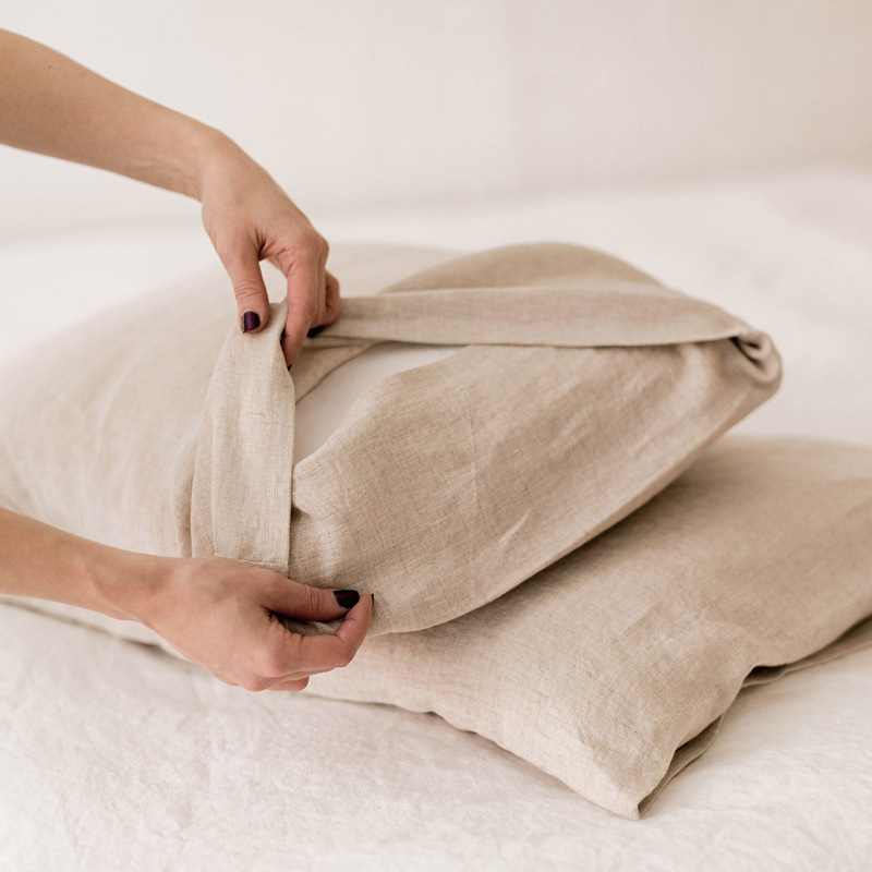 Pure Organic Flax Linen Beddin - Duvet Cover Sets With Zipper 评论和价格
