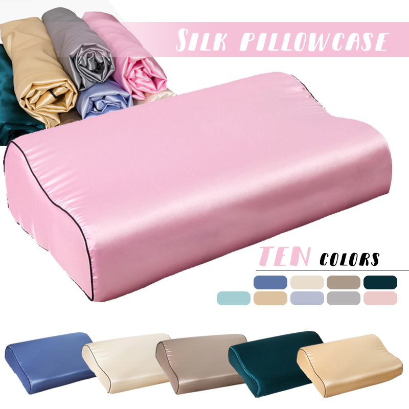 Imitation Silk Satin Latex Pil - Satin Silk Pillowcase Hair Skin 评论和价格