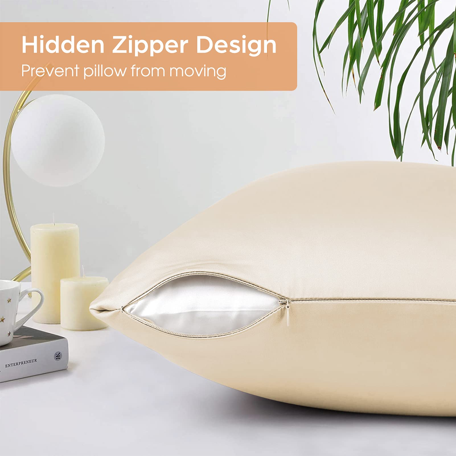 Satin Pillowcases Hair Skin Fr - Satin Silk Pillowcase Hair Skin 评论和价格