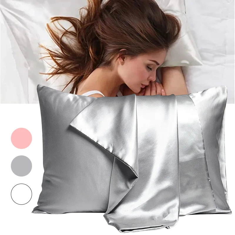New Silk Satin Pillow Case for - Satin Silk Pillowcase Hair Skin 评论和价格