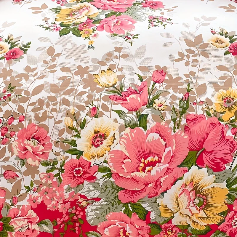 Floral Duvet Cover Set with Zi - Duvet Cover Sets With Zipper 评论和价格