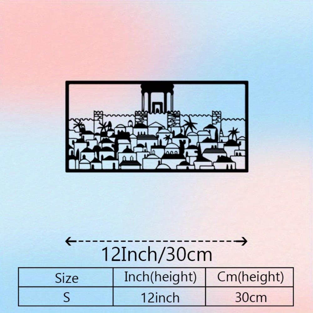 CIFBUY Metal Wall Art Jerusale - Home Decor 评论和价格