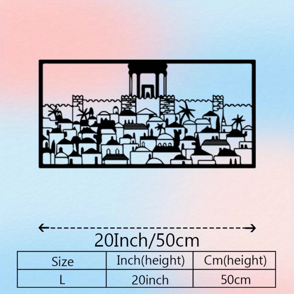 CIFBUY Metal Wall Art Jerusale - Home Decor 评论和价格