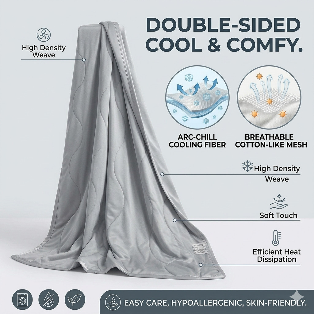 Lightweight Breathable Cooling - Cooling Blanket Hot Sleepers 评论和价格